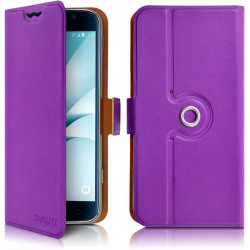 Etui Support 360 degrés Universel M Violet pour Wiko Lenny 3