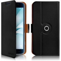 Housse Etui Support 360 degrés Universel M couleur Noir pour ZTE Blade V7 Lite