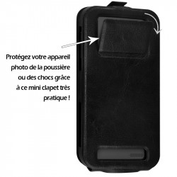 Etui Coque Silicone S-View Couleur noir Universel XL pour Blackphone BP2
