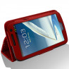 Housse coque etui pour Samsung Galaxy Note 2 Style Diamant Couleur Rouge