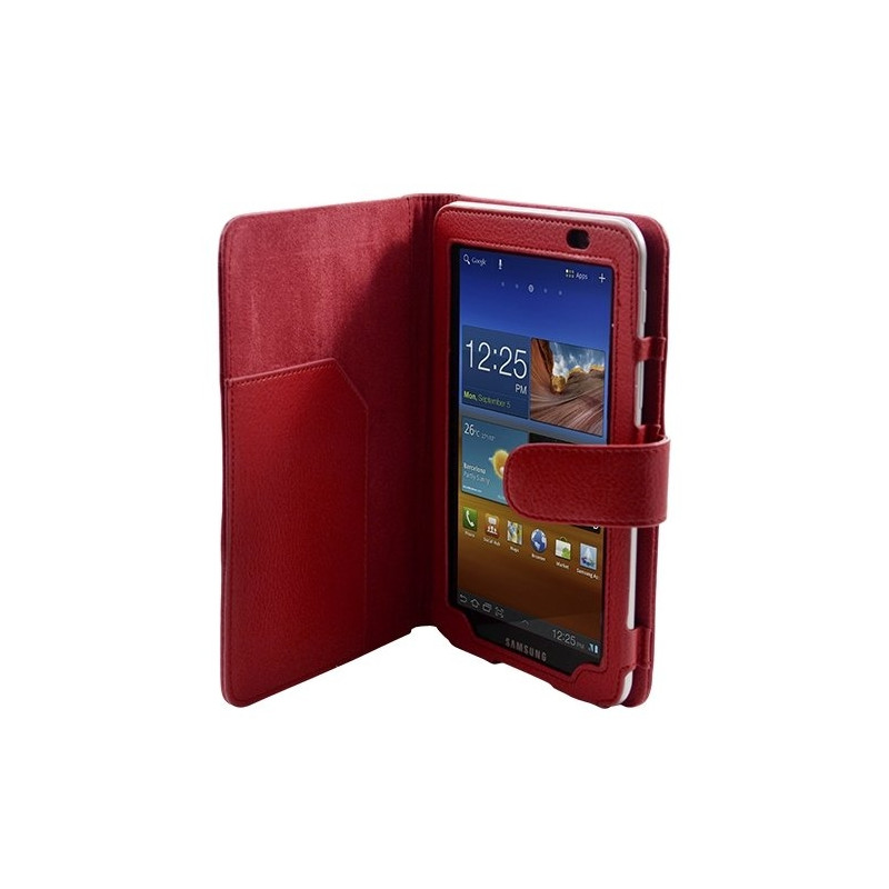 Housse coque étui pour Samsung Galaxy Tab 7 Plus P6200 couleur Rouge