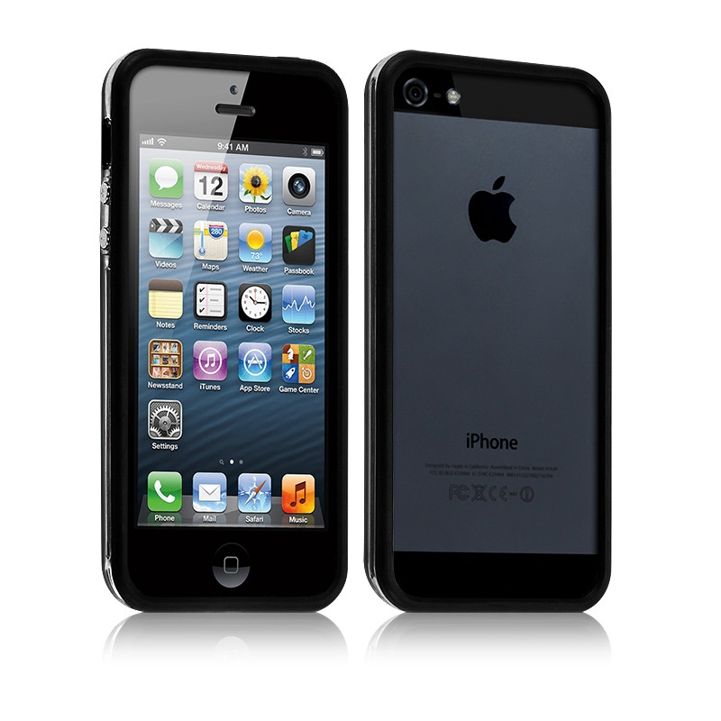 Coque Bumper pour Apple iPhone SE couleur noir