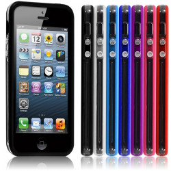 Housse Etui Coque Bumper pour Apple iPhone 5/5S couleur noir