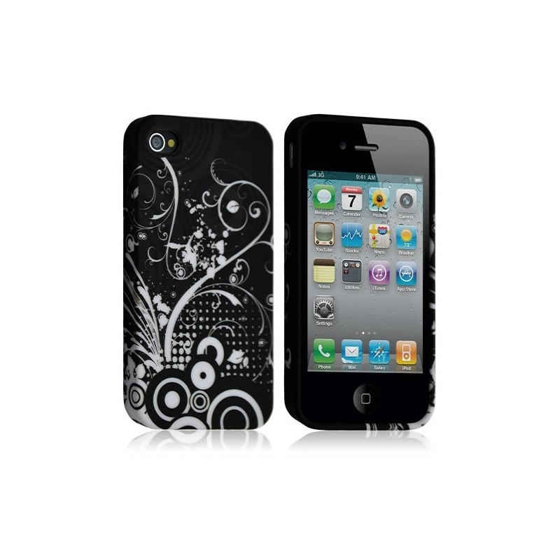 Housse étui coque gel pour Apple iPhone 4 / 4S motif HF18
