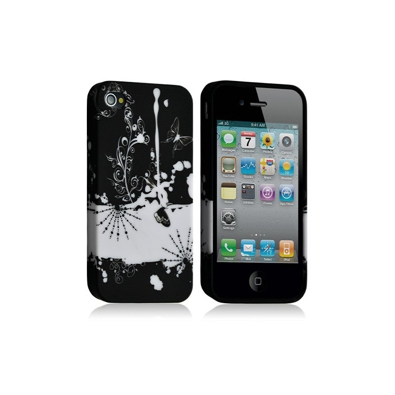 Housse étui coque gel pour Apple iPhone 4 / 4S motif HF32