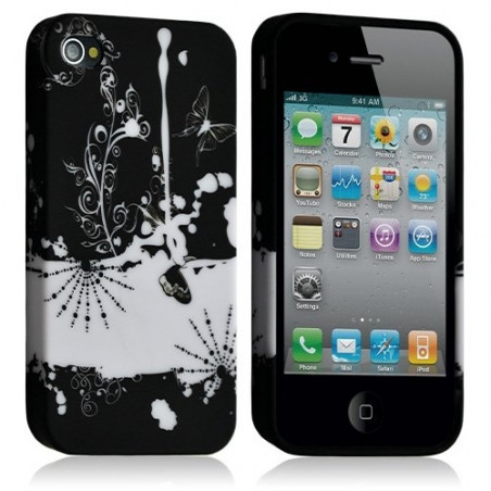 Housse étui coque gel pour Apple iPhone 4 / 4S motif HF32