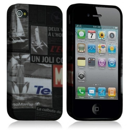 Housse étui coque gel pour Apple iPhone 4 / 4S motif LM17