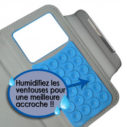 Housse Coque Etui Portefeuille Style Diamant Universel M couleur pour Nokia Lumia 625