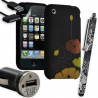 Housse Étui Coque en Gel + Chargeur Voiture Auto + Stylet pour Apple Iphone 3G / 3GS avec motif HF33