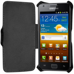 Housse Coque Etui pour Samsung Galaxy S2 Plus Couleur Noir