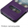 Etui double S-View Universel M Violet pour Blackview A8