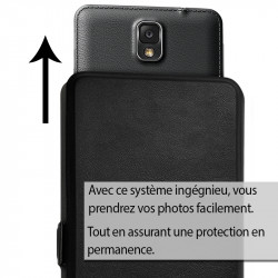 Etui double S-View Universel M Noir pour Blackview A8