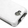 Housse Etui Coque Rigide Clapet pour Wiko Cink Peax 2 Couleur Blanc