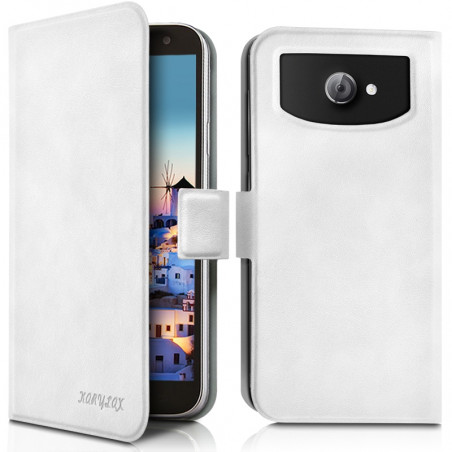 Housse Etui Universel S couleur blanc pour Yezz Andy 4EL2 Lte