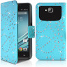 Etui Diamant Universel S bleu clair pour Smartphone Yezz Andy 4EL2 Lte