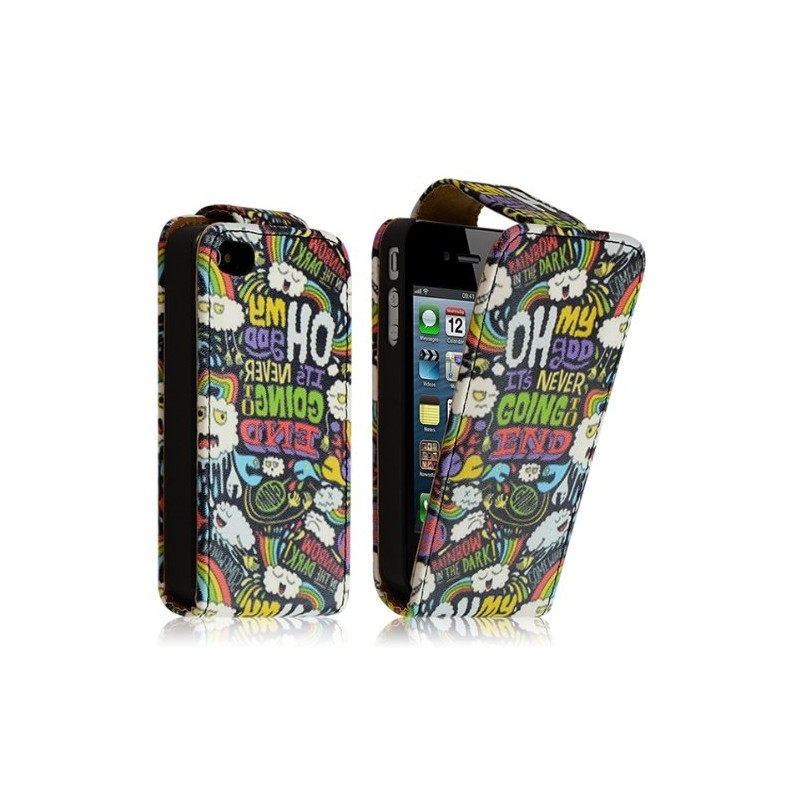 Housse coque étui pour Apple iPhone 4 / 4S avec motif LM18