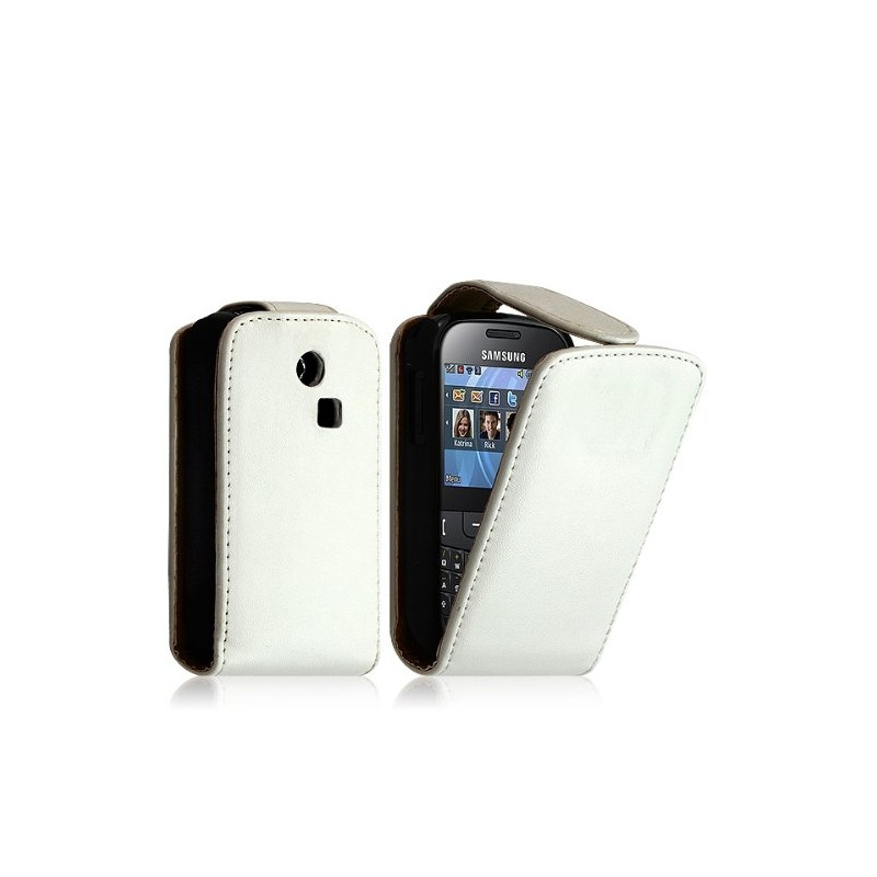 Housse coque étui pour Samsung Chat 335 S3350 Couleur Blanc