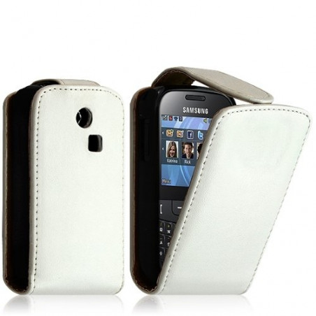 Housse coque étui pour Samsung Chat 335 S3350 Couleur Blanc