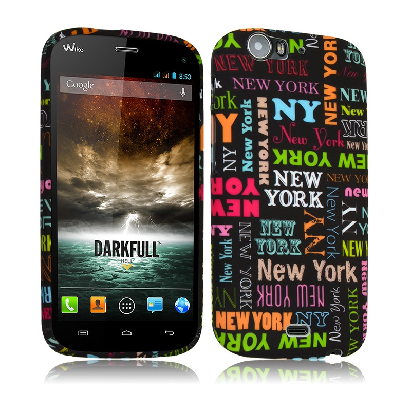 Coque Semi Rigide pour Wiko Darkfull avec Motif LM20 + Film