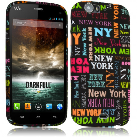 Coque Semi Rigide pour Wiko Darkfull avec Motif LM20 + Film