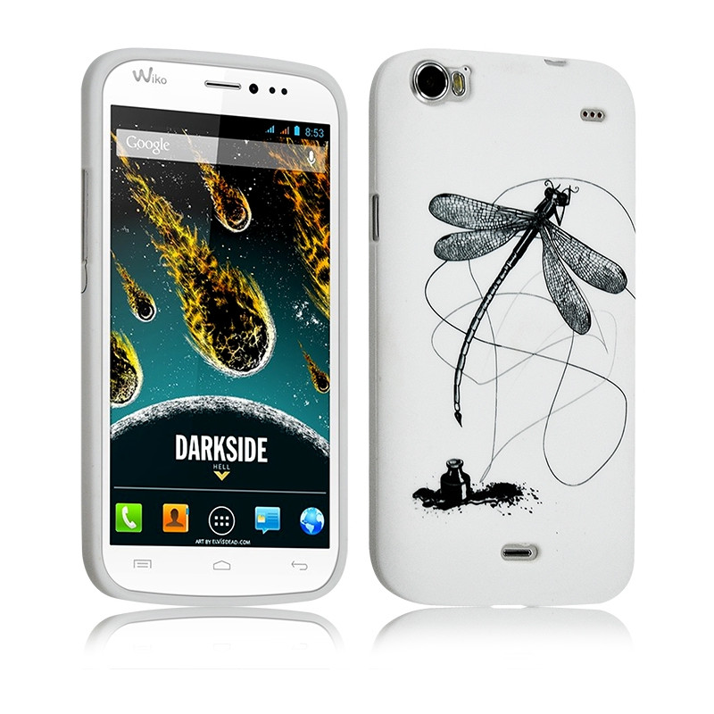 Coque Semi Rigide pour Wiko Darkside avec Motif LM01 + Film