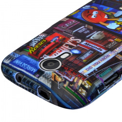 Housse Coque Semi Rigide pour Wiko Darknight avec Motif KJ26 + Film