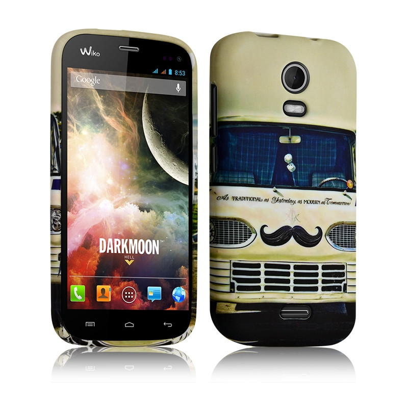 Coque Semi Rigide pour Wiko Darkmoon avec Motif KJ28 + Film