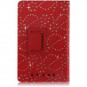Etui pour Asus Google Nexus 7 Style Diamant Couleur Rouge