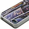 Etui à rabat et porte-carte pour Apple iPhone 4 / 4S motif KJ26B + Film de Protection