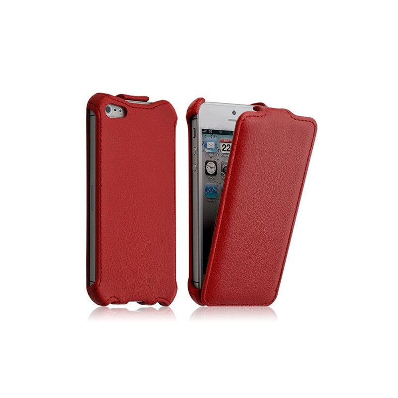 Housse coque étui pour Apple iPhone 5S couleur Rouge