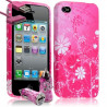 Housse Etui Coque pour Apple Iphone 4 / 4S motif HF02 + Chargeur Auto