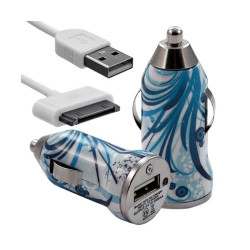 Housse Etui Coque pour Apple Iphone 4 / 4S motif HF08 + Chargeur Auto