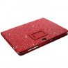 Housse coque etui pour Samsung Galaxy Tab 10.1 Style Diamant Couleur Rouge