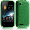 Housse Coque Gel Cercle pour Wiko Cink Slim 2 Couleur Vert Translucide