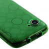 Housse Coque Gel Cercle pour Wiko Cink Slim 2 Couleur Vert Translucide