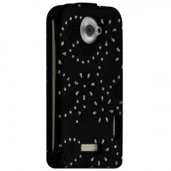 Housse Coque Etui de Protection avec Diamant Couleur pour HTC One X