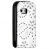 Housse Etui de Protection avec Diamant Blanc pour Samsung Galaxy Y S5360