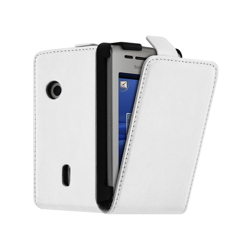 Housse Coque Etui pour Sony Ericsson Xperia X8 Couleur Blanc