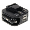 Adaptateur Secteur allume-cigare Voiture 2 ports USB pour tous smartphone Samsung Apple Sony Wiko