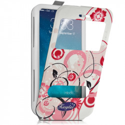 Etui Coque Silicone S-View Motif Universel M pour SFR StarTrail 4