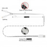 Cable Zip Micro USB et Lightning Couleur Blanc pour Smartphone Apple, Samsung