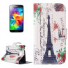 Etui Portefeuille Support Motif pour Samsung Galaxy S5 Mini