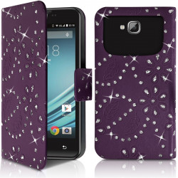 Etui Diamant Universel XL violet pour Panasonic Eluga I3