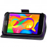 Etui Universel L Porte-Carte à Attaches Couleur Violet pour Samsung Galaxy J7