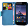 Housse Coque Etui Portefeuille Fonction Support Couleur Noir pour Wiko Cink Peax 2