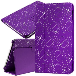 Housse Etui Universel Style Diamant Couleur Violet pour Tablette Apple iPad Air 9,7"