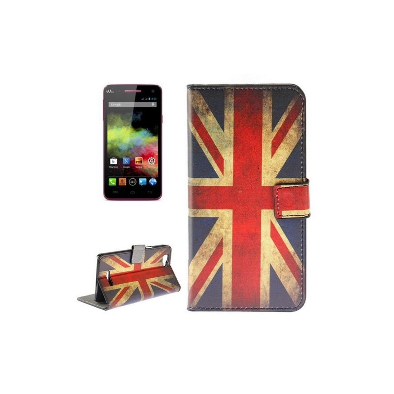 Etui de Protection Portefeuille Support Motif pour Wiko Rainbow 4G