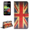 Etui de Protection Portefeuille Support Motif pour Wiko Rainbow 4G