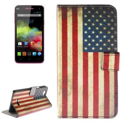 Etui de Protection Portefeuille Support Motif pour Wiko Rainbow 4G