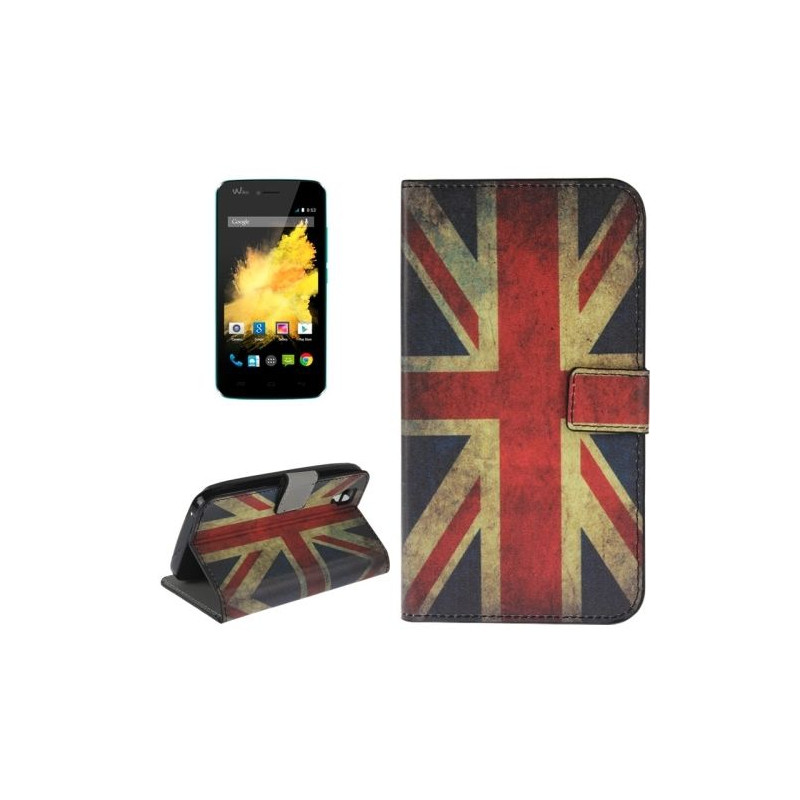 Etui de Protection Portefeuille Support Motif pour Wiko Sunset